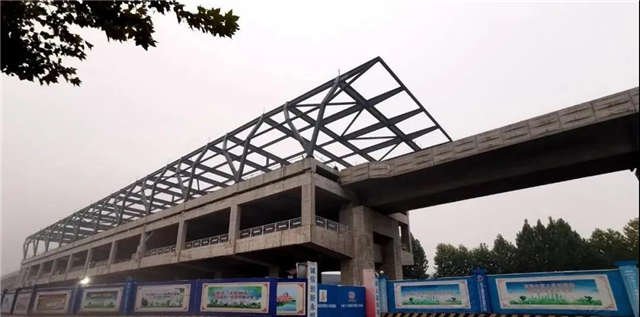 先睹为快！许昌4座高架车站雨棚初现！